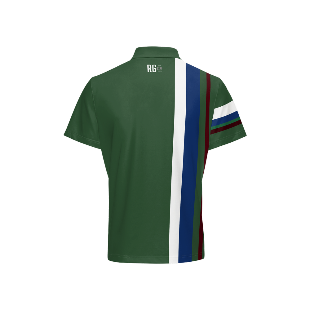 Back 9 Polo- Forest Green