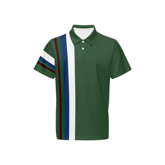 Back 9 Polo- Forest Green
